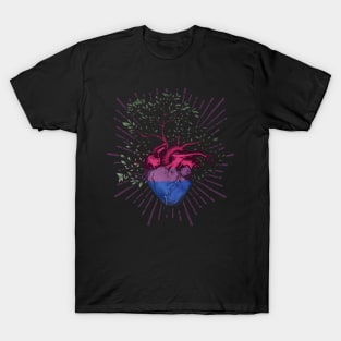 Bisexual Heart Tree of Life T-Shirt